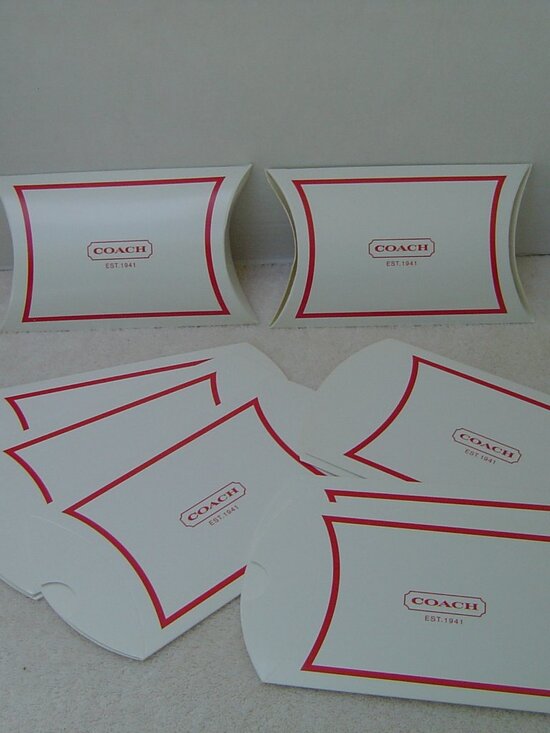 COACH Other - AUTHENTIC COACH LOT OF 10 WHITE AND RED POP UP SMALL BOXES    NEW WITHOUT TAGS